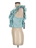 BCBGMAXAZRIA Teal Sleeveless Blouse Size M - photo 5