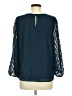 Ann Taylor LOFT 100% Polyester Blue 3/4 Sleeve Blouse Size M - photo 2