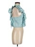 BCBGMAXAZRIA Teal Sleeveless Blouse Size M - photo 4