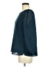 Ann Taylor LOFT 100% Polyester Blue 3/4 Sleeve Blouse Size M - photo 5
