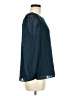 Ann Taylor LOFT 100% Polyester Blue 3/4 Sleeve Blouse Size M - photo 4