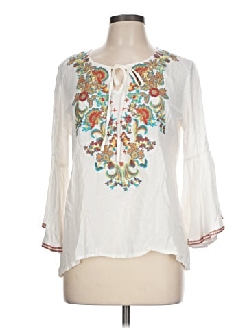 Solitaire 3/4 Sleeve Blouse (view 1)