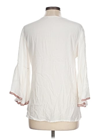 Solitaire 3/4 Sleeve Blouse (view 2)