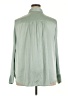 Torrid Solid Green Long Sleeve Blouse Size 3X Plus (3) - photo 2