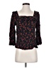 Garnet Hill Black 3/4 Sleeve Blouse Size S - photo 1