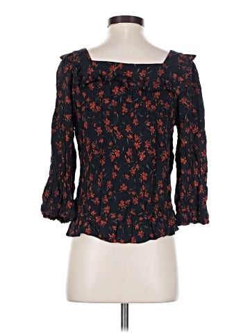 Garnet Hill 3/4 Sleeve Blouse (view 2)