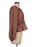 Universal Thread Brown Long Sleeve Blouse Size XS - photo 4
