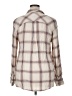 A New Day 100% Rayon Plaid Ivory Long Sleeve Button-Down Shirt Size XL - photo 2