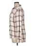 A New Day 100% Rayon Plaid Ivory Long Sleeve Button-Down Shirt Size XL - photo 5