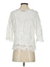 Democracy 100% Rayon Ivory 3/4 Sleeve Blouse Size S - photo 2