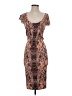 Cache Animal Print Brown Cocktail Dress Size XS - photo 1