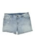 Ann Taylor LOFT Stars Blue Denim Shorts Size 32 waist - photo 1