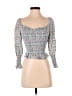 Assorted Brands Gray 3/4 Sleeve Top Size XS (estimated) - photo 1