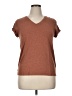 Max Studio Brown Short Sleeve T-Shirt Size XL - photo 1