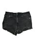 Zara Stars Black Denim Shorts Size 10 - photo 1