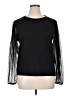 Zara Black Long Sleeve Top Size XL - photo 1