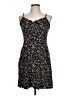 41Hawthorn Animal Print Black Cocktail Dress Size L - photo 1