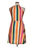 Ouges Stripes Orange Casual Dress Size XL - photo 2