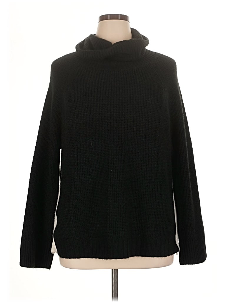 Pre-owned Lou & Grey Turtleneck Sweater In Black