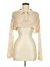 Romwe 100% Acrylic Gold Cardigan Size M - photo 1