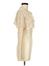 Romwe 100% Acrylic Gold Cardigan Size M - photo 4