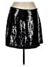 J.Crew Collection 100% Polyester Graphic Silver Casual Skirt Size 12 - photo 1