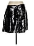J.Crew Collection 100% Polyester Graphic Silver Casual Skirt Size 12 - photo 2