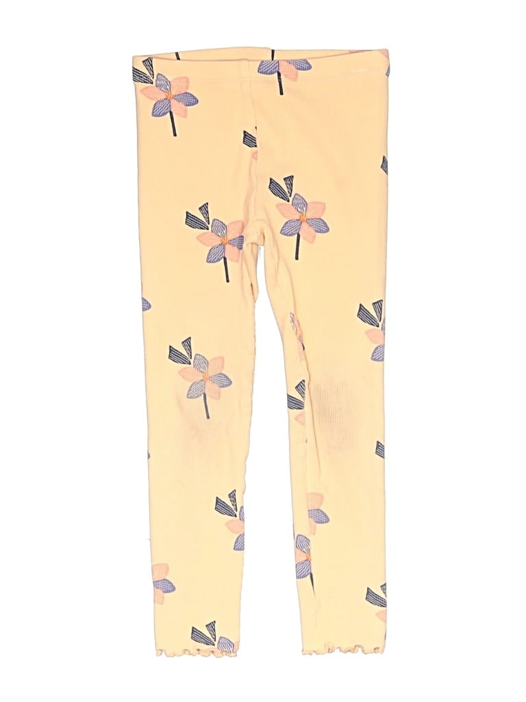 Pre-owned Tea Kids' Leggings In Yellow
