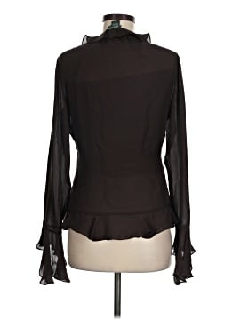 Lauren by Ralph Lauren Long Sleeve Silk Top (view 2)