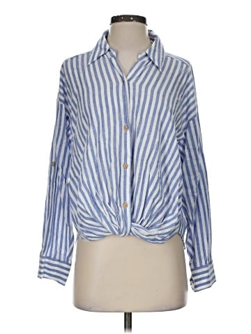 Zara Long Sleeve Button-Down Shirt (view 1)