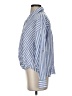 Zara Stripes Blue Long Sleeve Button-Down Shirt Size S - photo 5