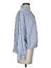Zara Stripes Blue Long Sleeve Button-Down Shirt Size S - photo 4