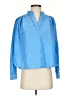 Ann Taylor Blue Long Sleeve Blouse Size XS - photo 1