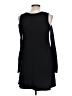 Forever 21 Solid Black Casual Dress Size L - photo 2
