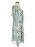 Maurices 100% Polyester Floral Teal Casual Dress Size S - photo 4
