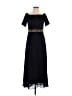 La Scala Solid Black Casual Dress Size S - photo 1