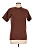 Assorted Brands 100% Cotton Solid Brown Short Sleeve Turtleneck Size L - photo 1