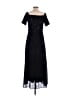 La Scala Solid Black Casual Dress Size S - photo 2