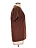 Assorted Brands 100% Cotton Solid Brown Short Sleeve Turtleneck Size L - photo 4