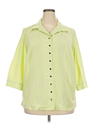 Cj Banks 3/4 Sleeve Button-Down Shirt (view 1)