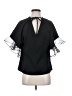 Crosby 100% Polyester Black Short Sleeve Blouse Size S - photo 1