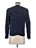 Réalisation 100% Silk Blue Long Sleeve Silk Top Size S - photo 2