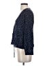 Réalisation 100% Silk Blue Long Sleeve Silk Top Size S - photo 5