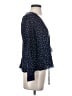 Réalisation 100% Silk Blue Long Sleeve Silk Top Size S - photo 4