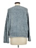 Cynthia Rowley TJX 100% Polyester Metallic Blue Pullover Sweater Size M - photo 2