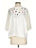 Ganni Graphic Ivory 3/4 Sleeve Blouse Size XS - Sm - photo 1