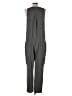 Joie 100% Polyester Solid Green Gray Jumpsuit Size L - photo 2