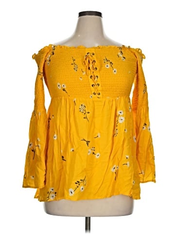 Torrid 3/4 Sleeve Blouse (view 1)