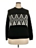 Croft & Barrow Chevron-herringbone Black Pullover Sweater Size XXL - photo 1