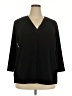 Banana Republic Black 3/4 Sleeve Blouse Size XXL - photo 1
